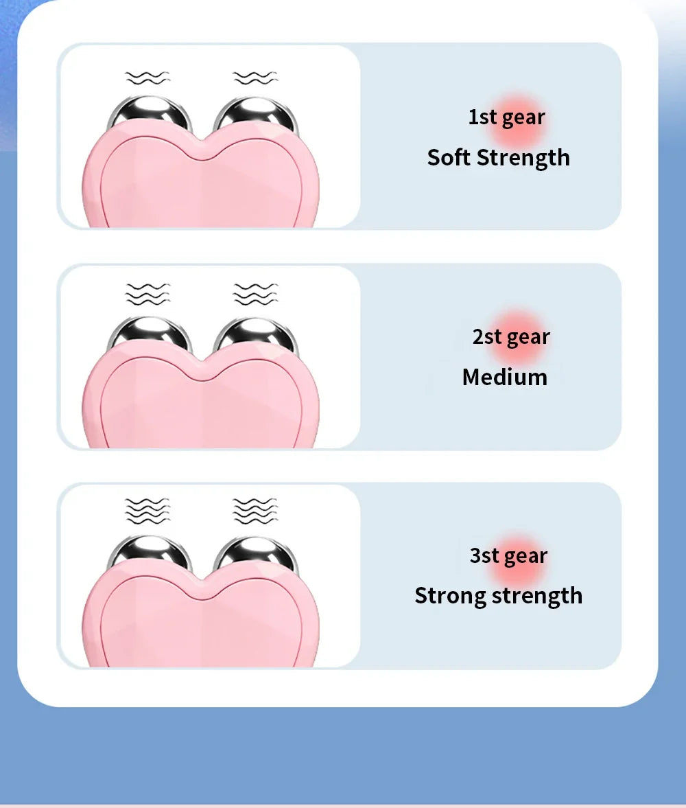 Mini Microcurrent Face Lifting Device – EMS Firming & Contouring Tool