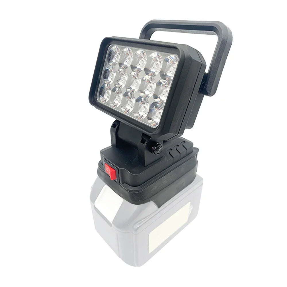 15-Bead LED Work Light – Portable Spotlight for 18V Li-ion Tool Batteries