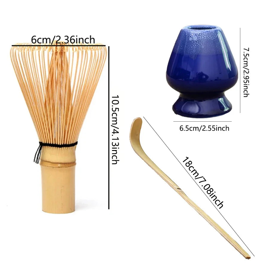 3PCS Japanese Matcha Set – Bamboo Buddha Tea Spoon & Tea Stirring Tools for Tea Preparation