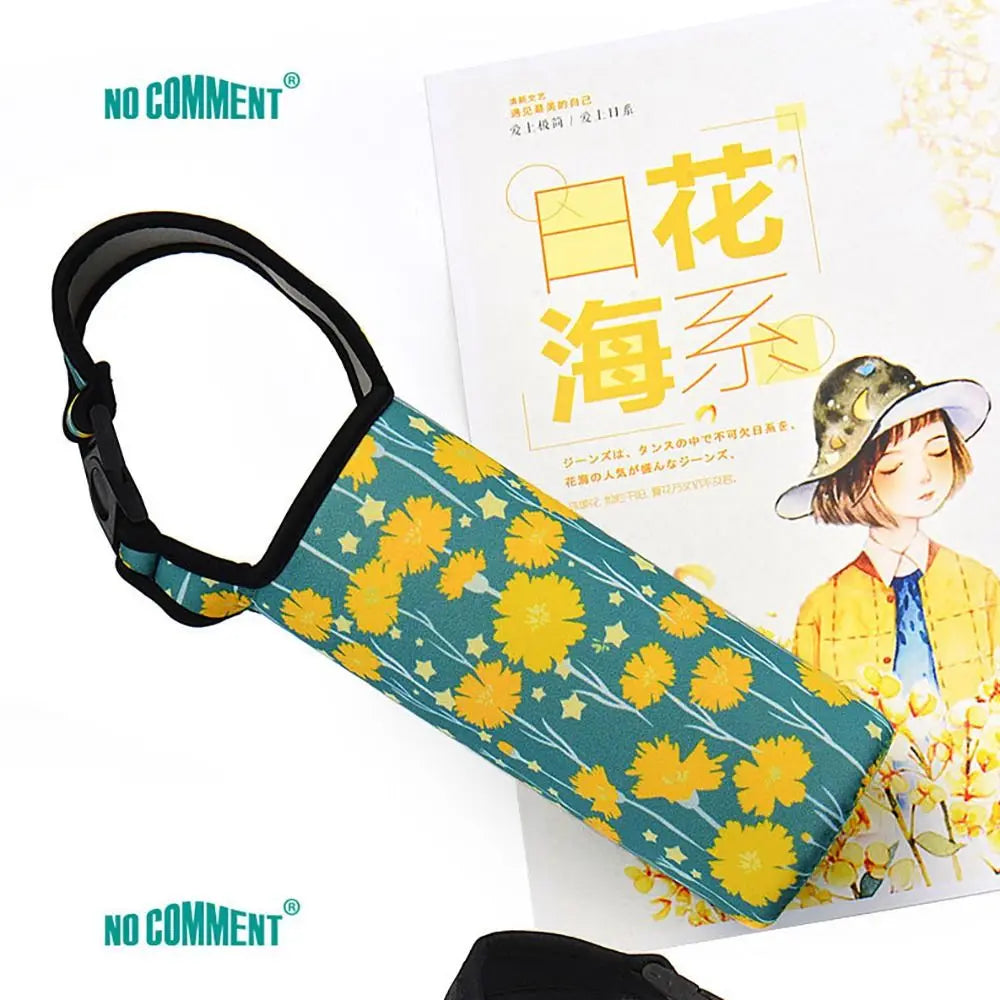 Portable Water Bottle Sleeve with Shoulder Strap – Insulated Pouch for Sports & Camping