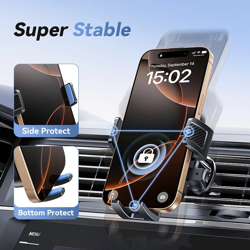 Joyroom Car Phone Holder – Air Vent Mount with 360° Rotation for iPhone, Samsung, Xiaomi, Huawei