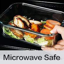 [10-Pack] Glass Meal Prep Containers with Lids – MCIRCO Food Storage Containers with Snap Locking Lids, Airtight Lunch Containers
