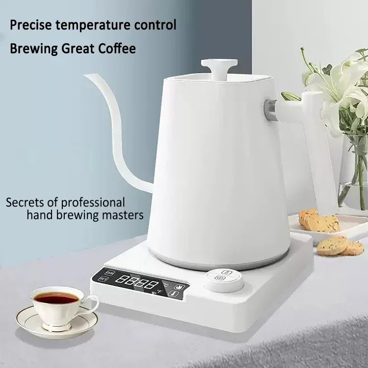 Electric Coffee Pot 1000ml – Coffee Pot with LED Screen, Adjustable Temperature, Intelligent Electric Gooseneck Coffee Pot