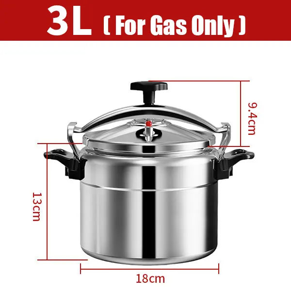 3L/5L/7L Professional Pressure Cooker – Heavy-Duty Aluminum Explosion-Proof Cooking Pot for Gas Cooker
