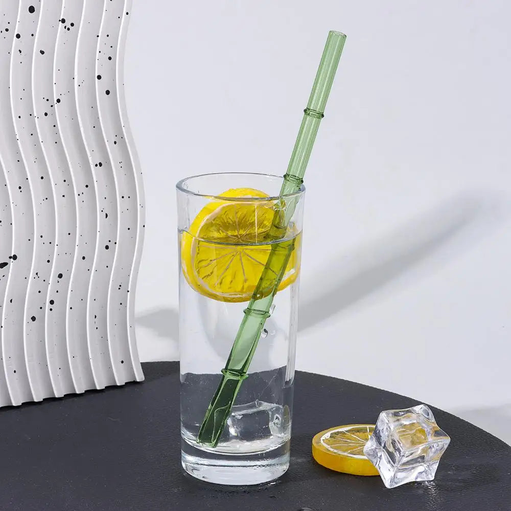 Reusable Glass Straws – Clear Drinking Straws for Juice, Milk, and More