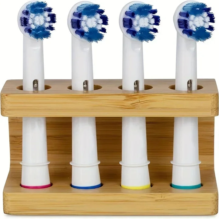 Bamboo Toothbrush Head Holder – 2/3/4 Slots