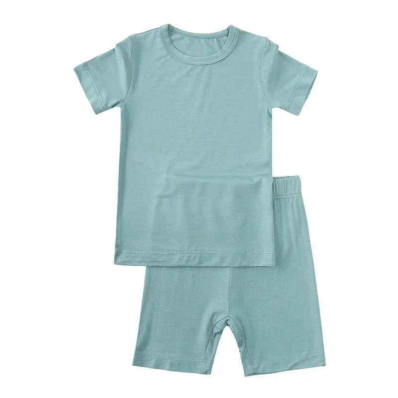 2023 Bamboo Fiber Kids Pajamas - Long Sleeve & Pants