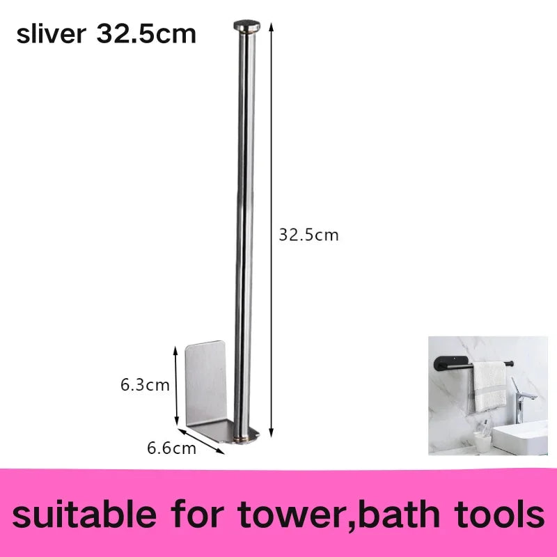 Self-Adhesive Toilet Paper Holder – No-Drill Wall Mount for Bathroom & Kitchen
