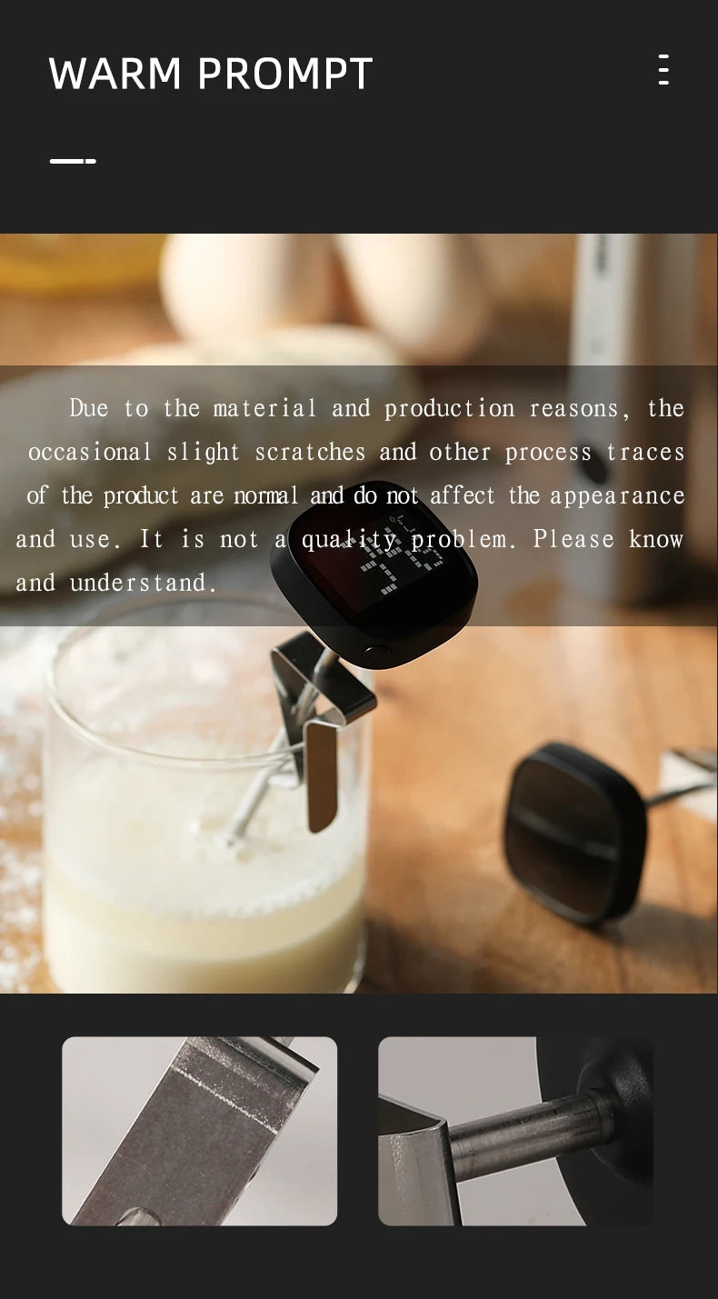 MHW-3BOMBER Instant Read Digital Thermometer – Precision for Coffee, Cooking, and More