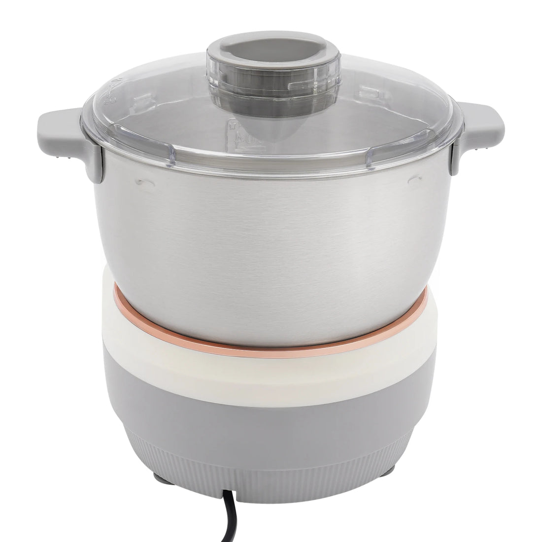 5L Electric Noodle Machine – Silver Household Noodle Making Dough Mixer with 304 Stainless Steeless Steel Silicone ABS 110V 60Hz