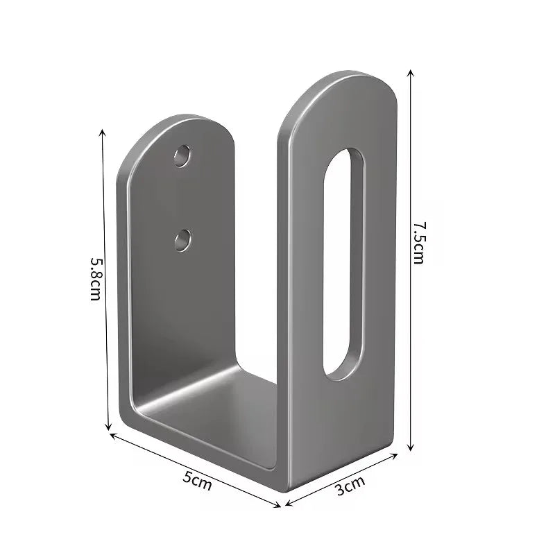 2pcs Wall-Mounted Pot Lid & Cutting Board Rack – Multifunctional Kitchen/Bathroom Organizer Set