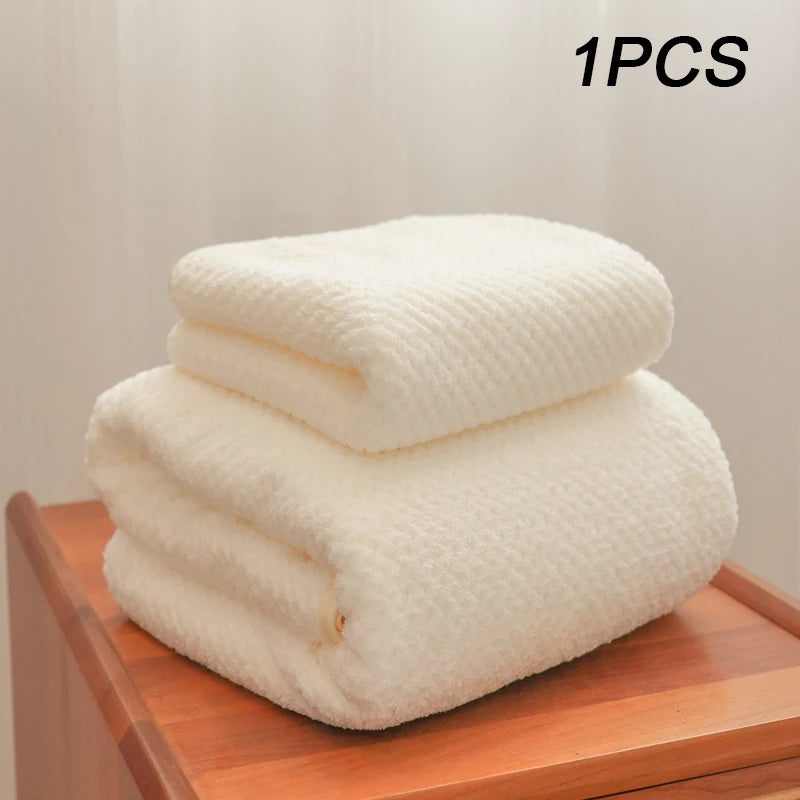 Bamboo Charcoal Coral Velvet Bath Towel – Super Absorbent