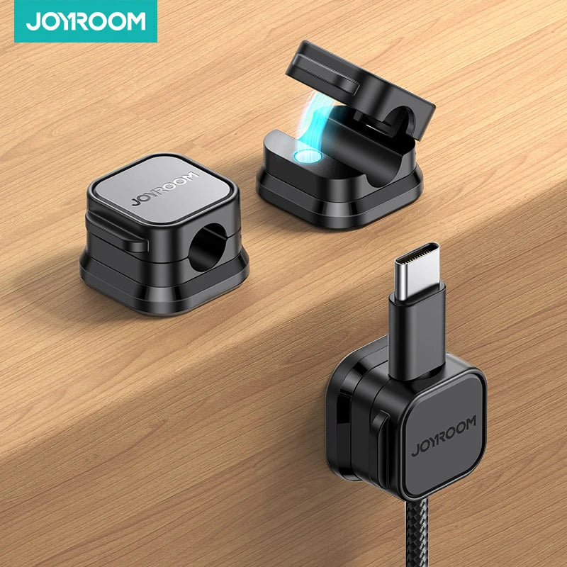 Joyroom Magnetic Cable Clips – 3/6 Pcs Adhesive Cord Organizer for Desk & Home Office