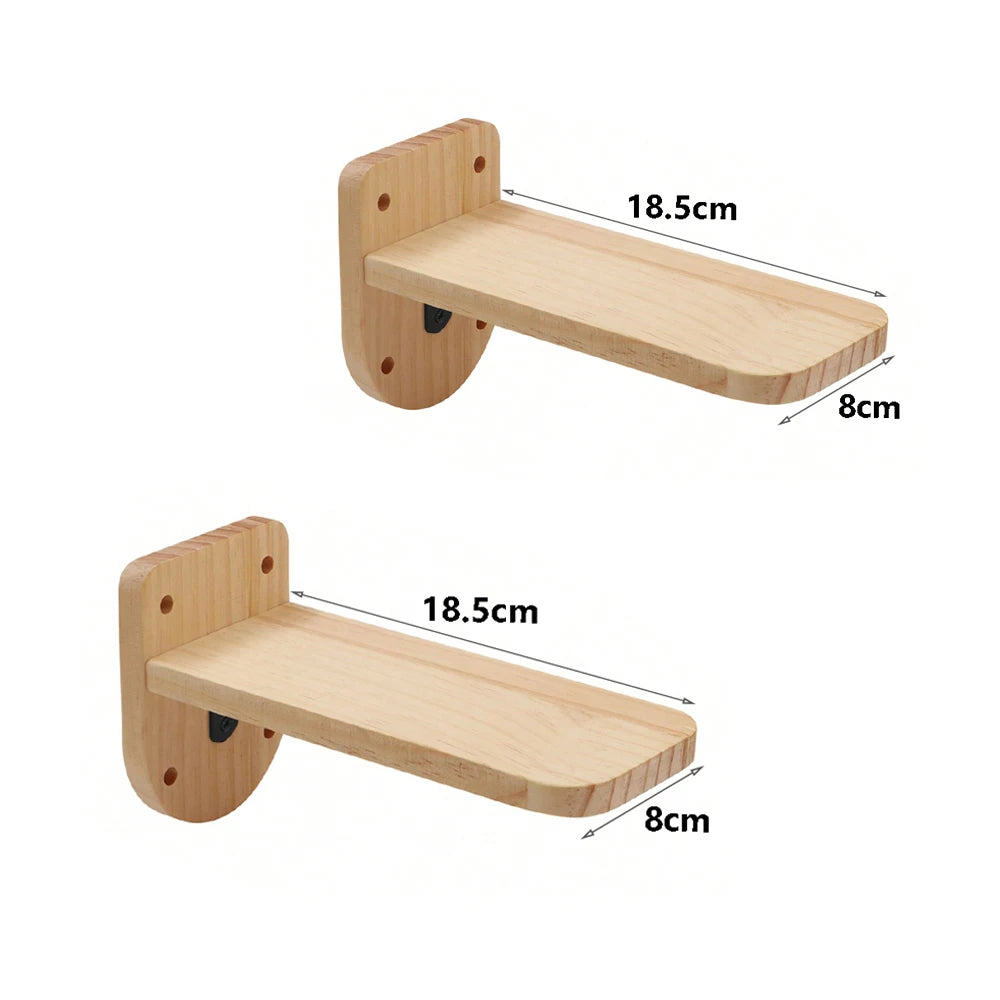 Wall-Mounted Cat Climbing Frame – 50cm Ladder, Hammock, Sisal Post & Pedal for Indoor Cats