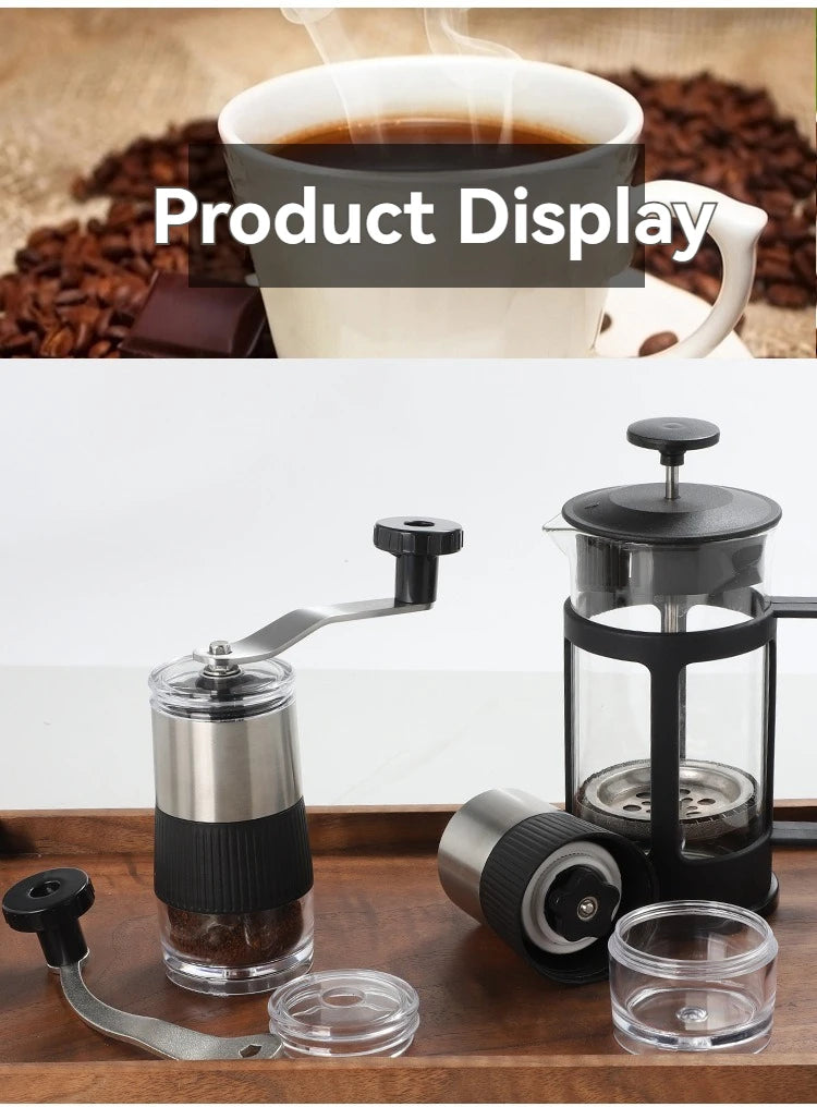 New Mini Hand Shake Manual Coffee Grinder – Stainless Steel Ceramic Core