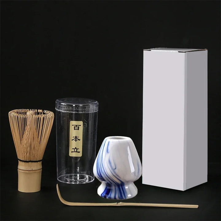 3PCS Japanese Matcha Set – Bamboo Buddha Tea Spoon & Tea Stirring Tools for Tea Preparation