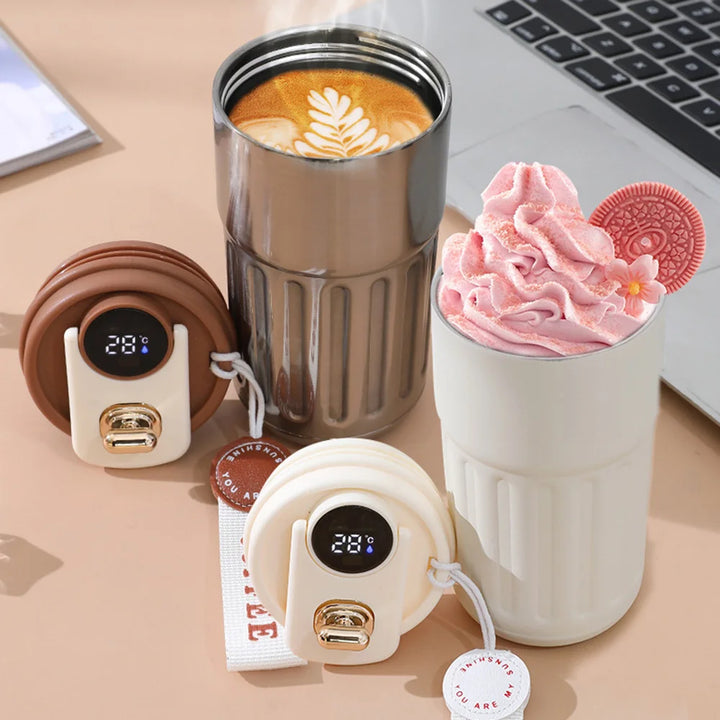 Smart Temperature Display Insulated Coffee Cup