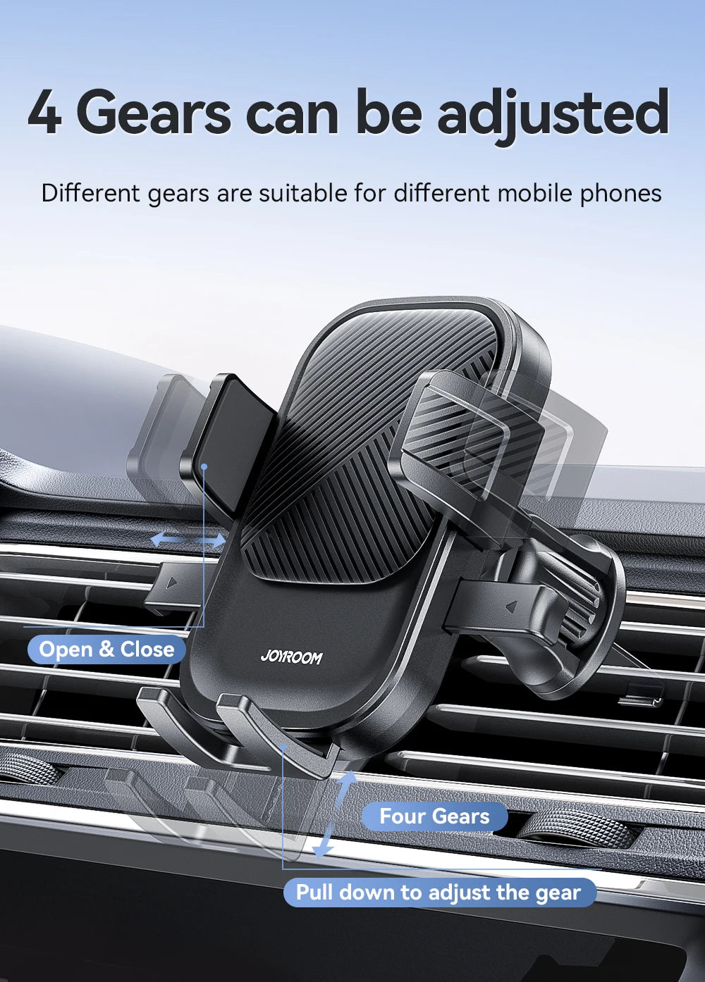 Joyroom Car Phone Holder – Air Vent Mount with 360° Rotation for iPhone, Samsung, Xiaomi, Huawei