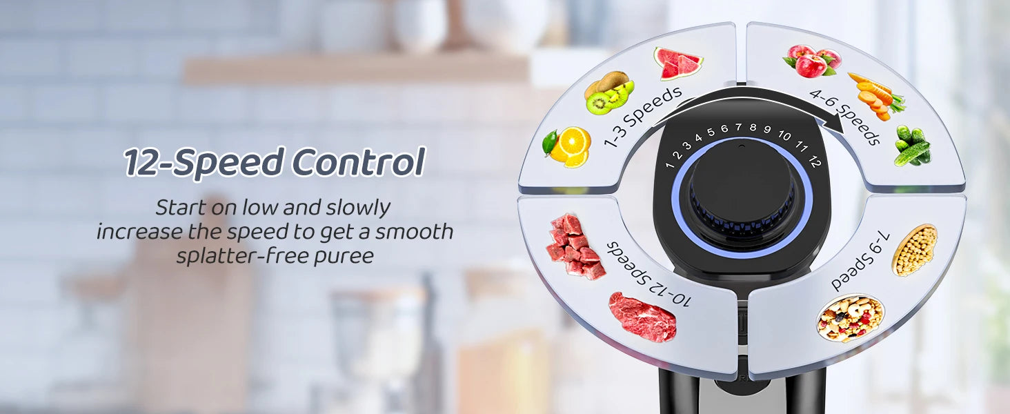 1000 Watt Powerful Handheld Immersion Blender – Vegetable, Meat, and Egg Beater for Smoothies, Sauces, Baby Food & Soups