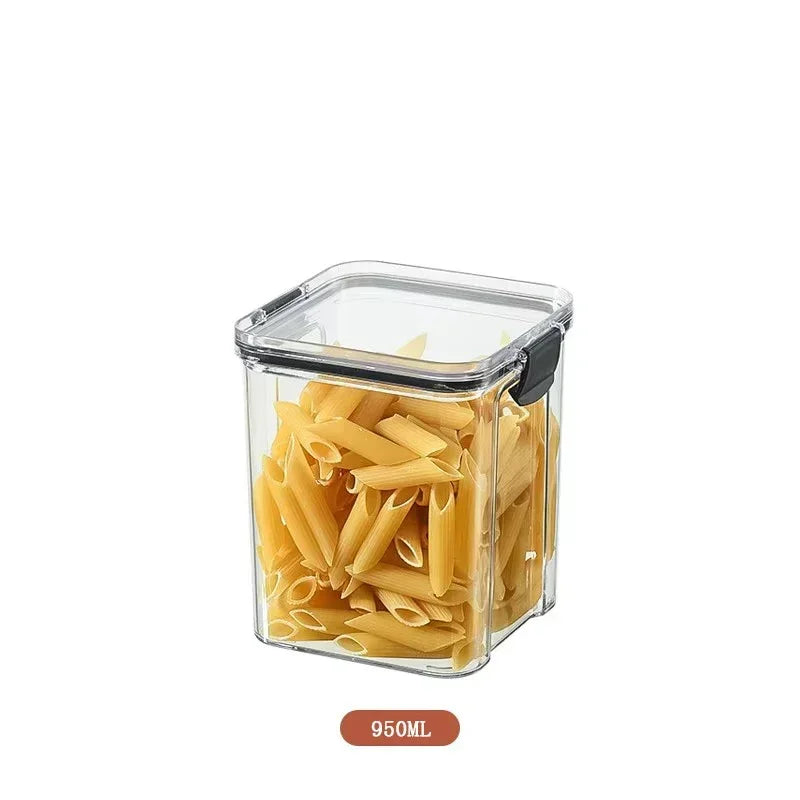 460-1800ML Set Kitchen Stackable Sealed Jars – Plastic Food Storage Box, Multigrain Tank Bottle, Dried Fruit & Tea Storage Containers