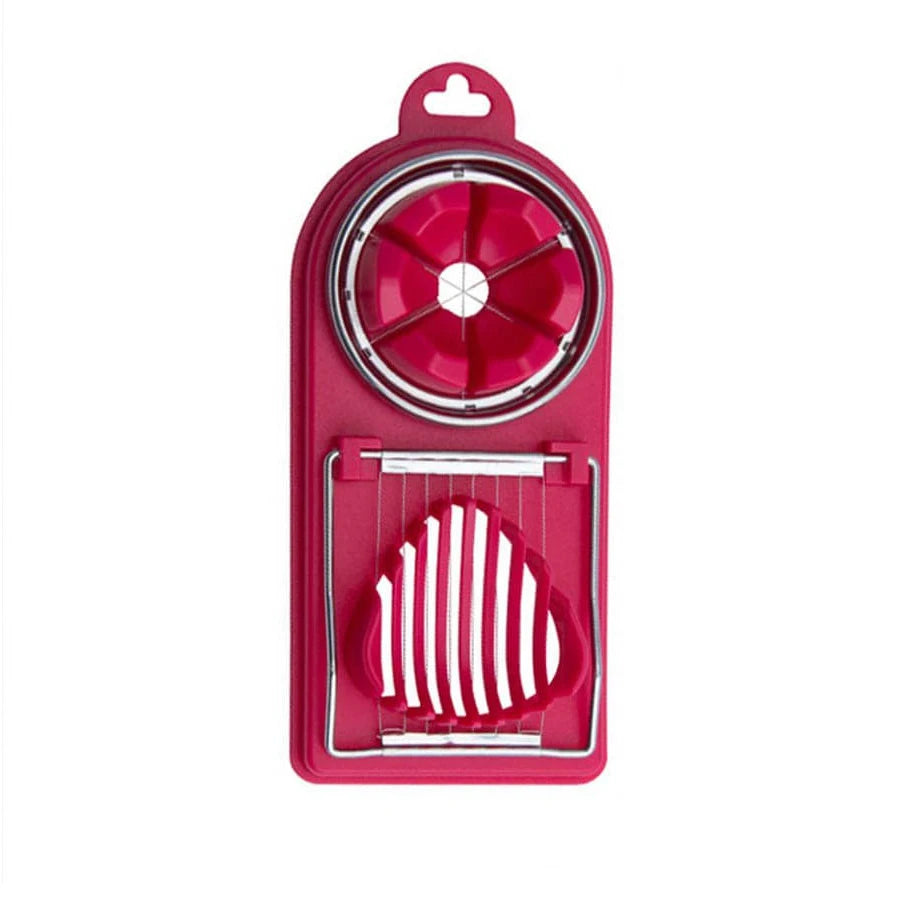 Multifunctional PP Base Egg Cutter – 2-in-1 Stainless Steel Wire Pull Egg Cutter, High-Quality Kitchen Accessory Tools