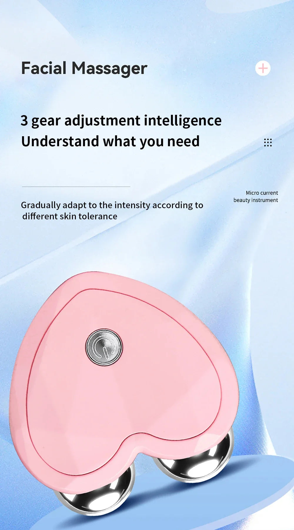 Mini Microcurrent Face Lifting Device – EMS Firming & Contouring Tool