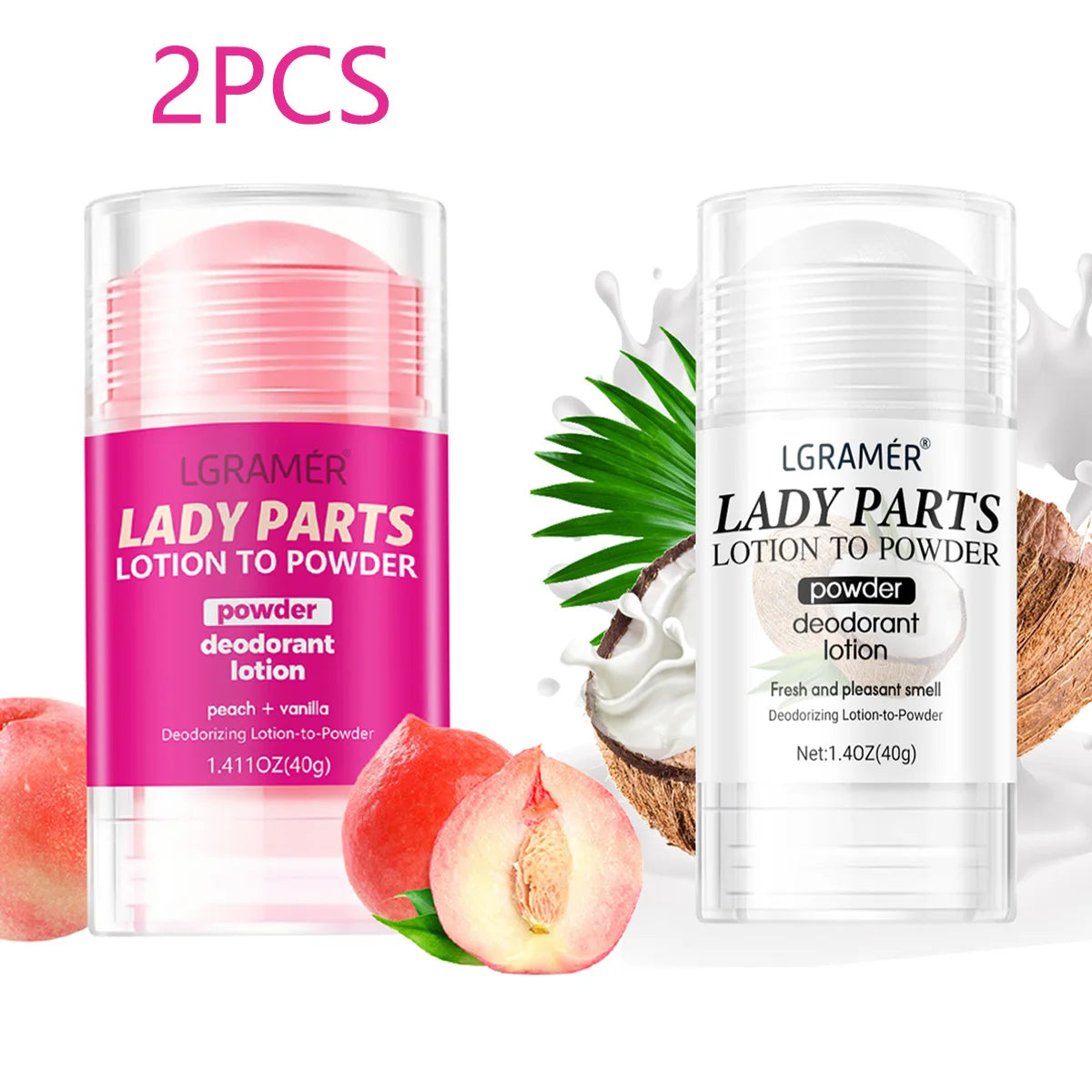 Peach Vanilla Deodorant Lotion – Long-Lasting Fruity Fragrance