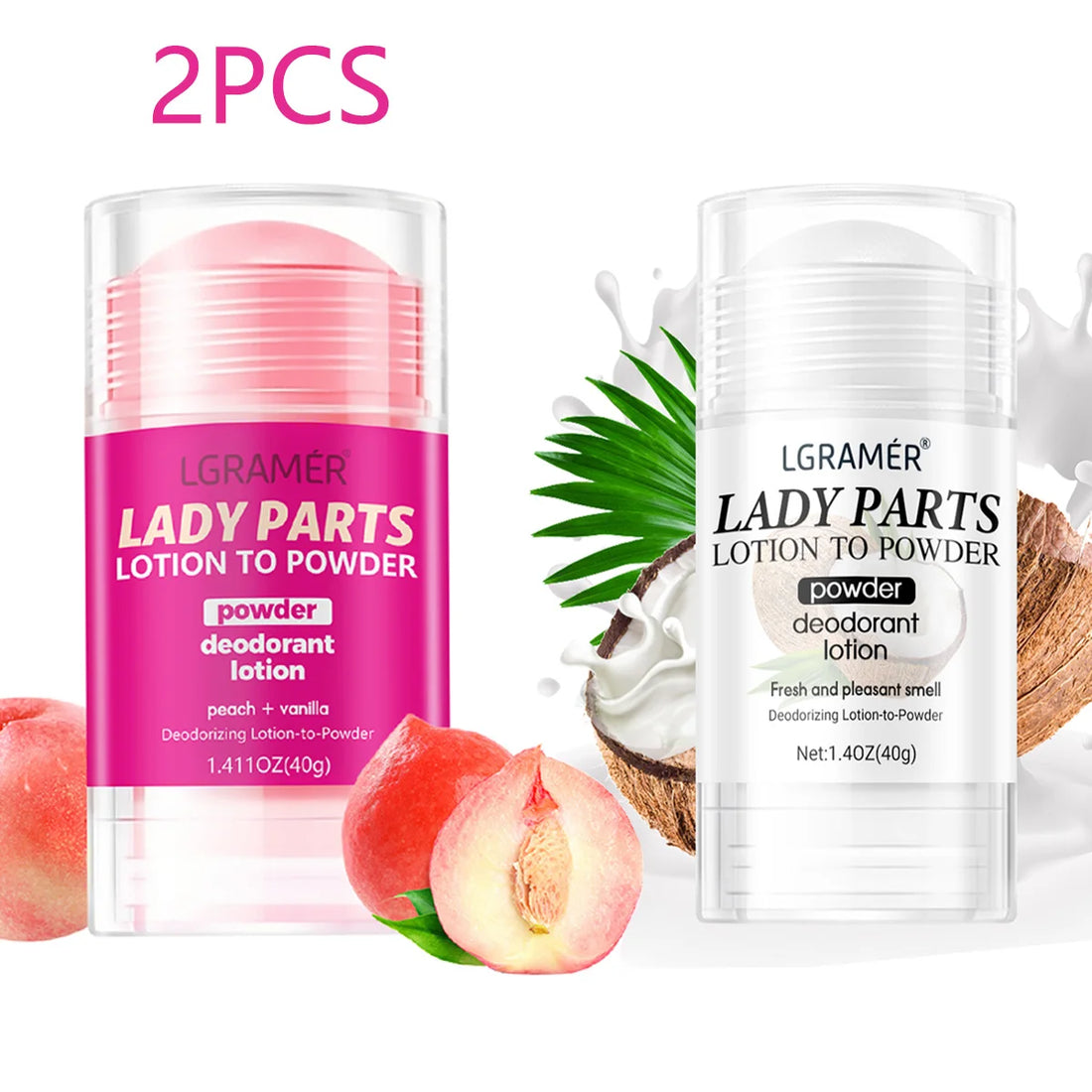 Peach Vanilla Deodorant Lotion – Long-Lasting Fruity Fragrance