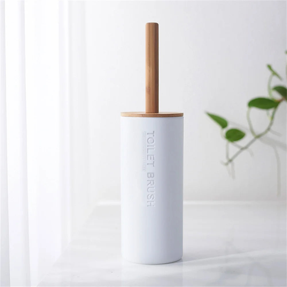 White Simple Home Bathroom Supply Bamboo Soap Dish Mouthwash Cup Toothbrush Holder Storage bottle Wash Rack Bathroom Wash
