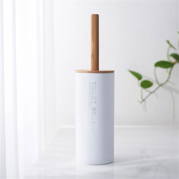 White Simple Home Bathroom Supply Bamboo Soap Dish Mouthwash Cup Toothbrush Holder Storage bottle Wash Rack Bathroom Wash