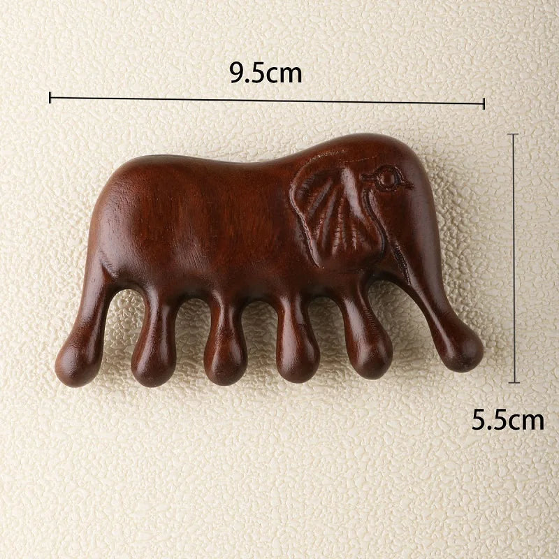 Wooden Massage Comb – Scalp & Head Oil Massager, Hair Comb Tool (AMS01)