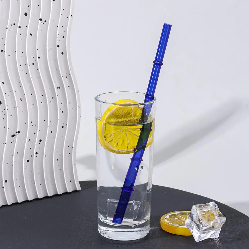 Reusable Glass Straws – Clear Drinking Straws for Juice, Milk, and More