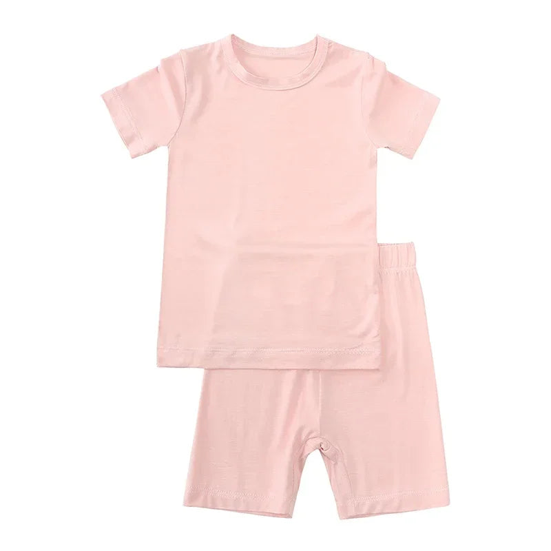 2023 Bamboo Fiber Kids Pajamas - Long Sleeve & Pants