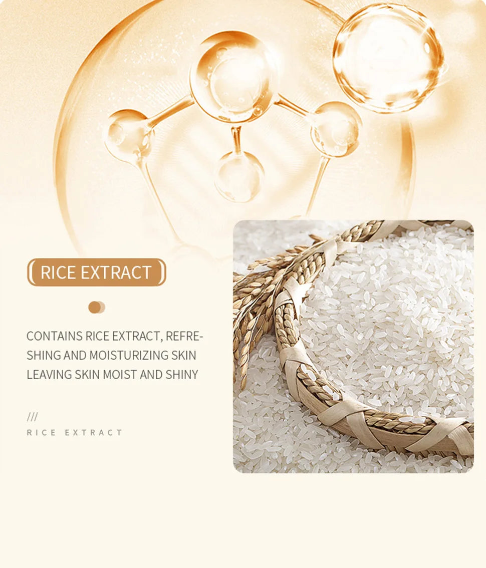 Rice Skincare Set – Toner, Serum & Cleansing Foam with Niacinamide