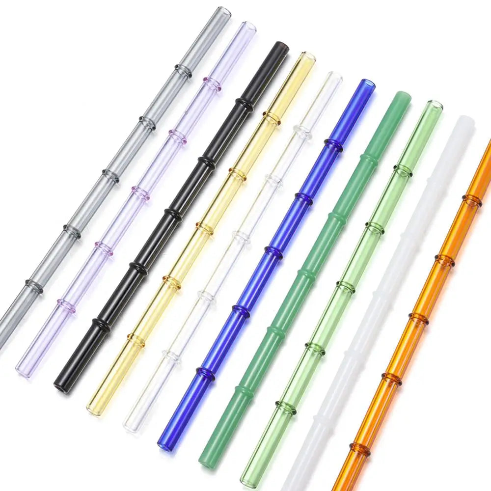 Reusable Glass Straws – Clear Drinking Straws for Juice, Milk, and More