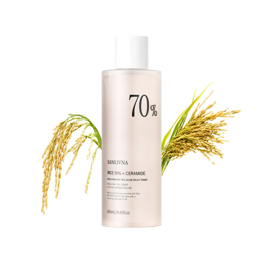Rice Skincare Set – Toner, Serum & Cleansing Foam with Niacinamide