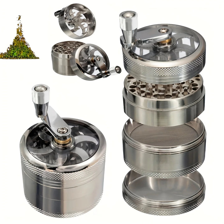 Nut and Hard Spice Grinder – Manual Crusher for Nutmeg, Ginger, Rock Salt, and Peppercorns
