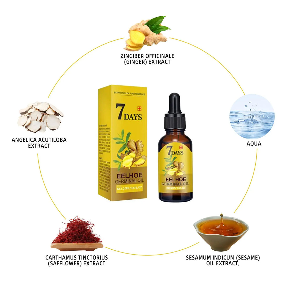 Ginger Hair Care Essence – Anti-Hair Loss & Root Strengthening Serum