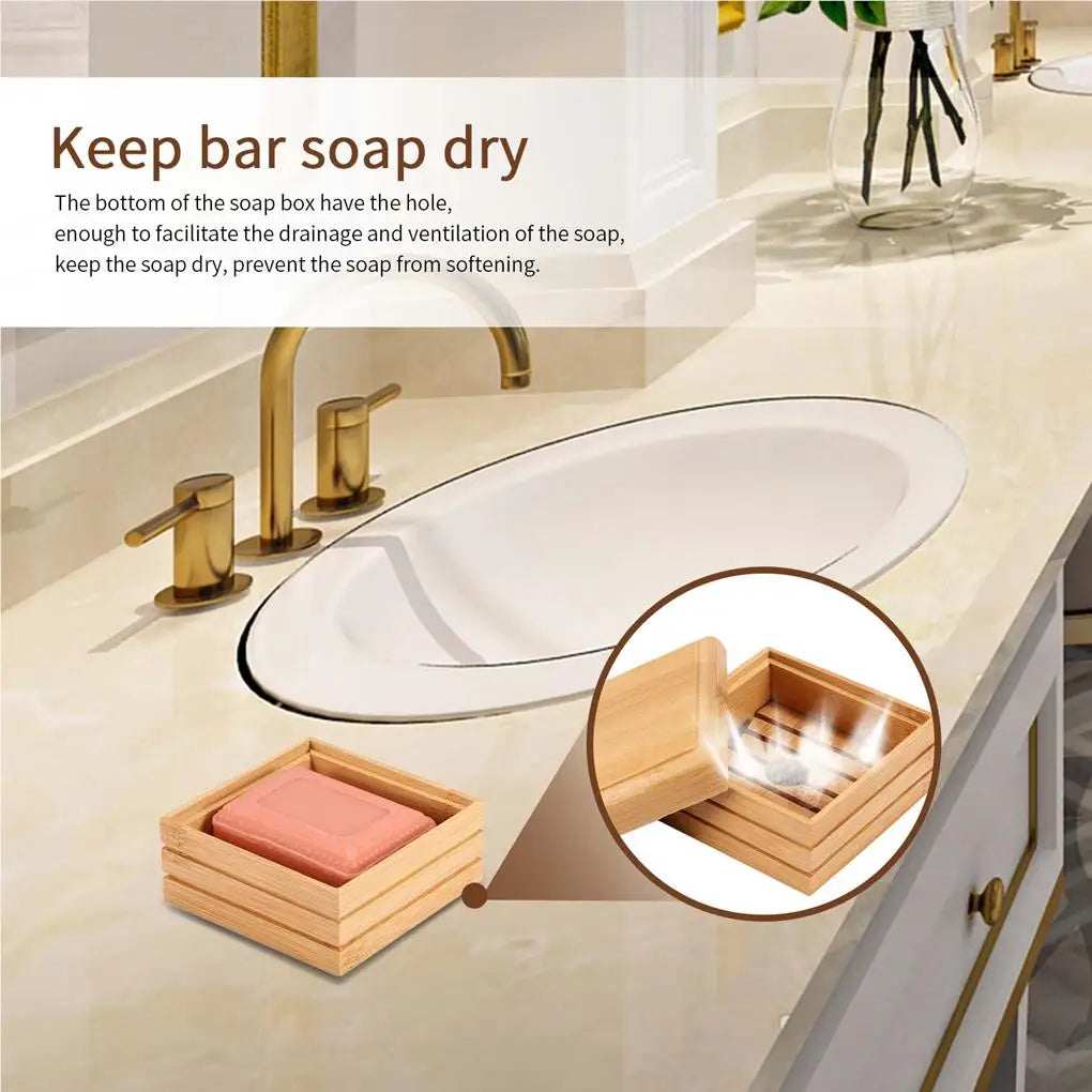 Bamboo Soap Dish – Lightweight & Durable Holder