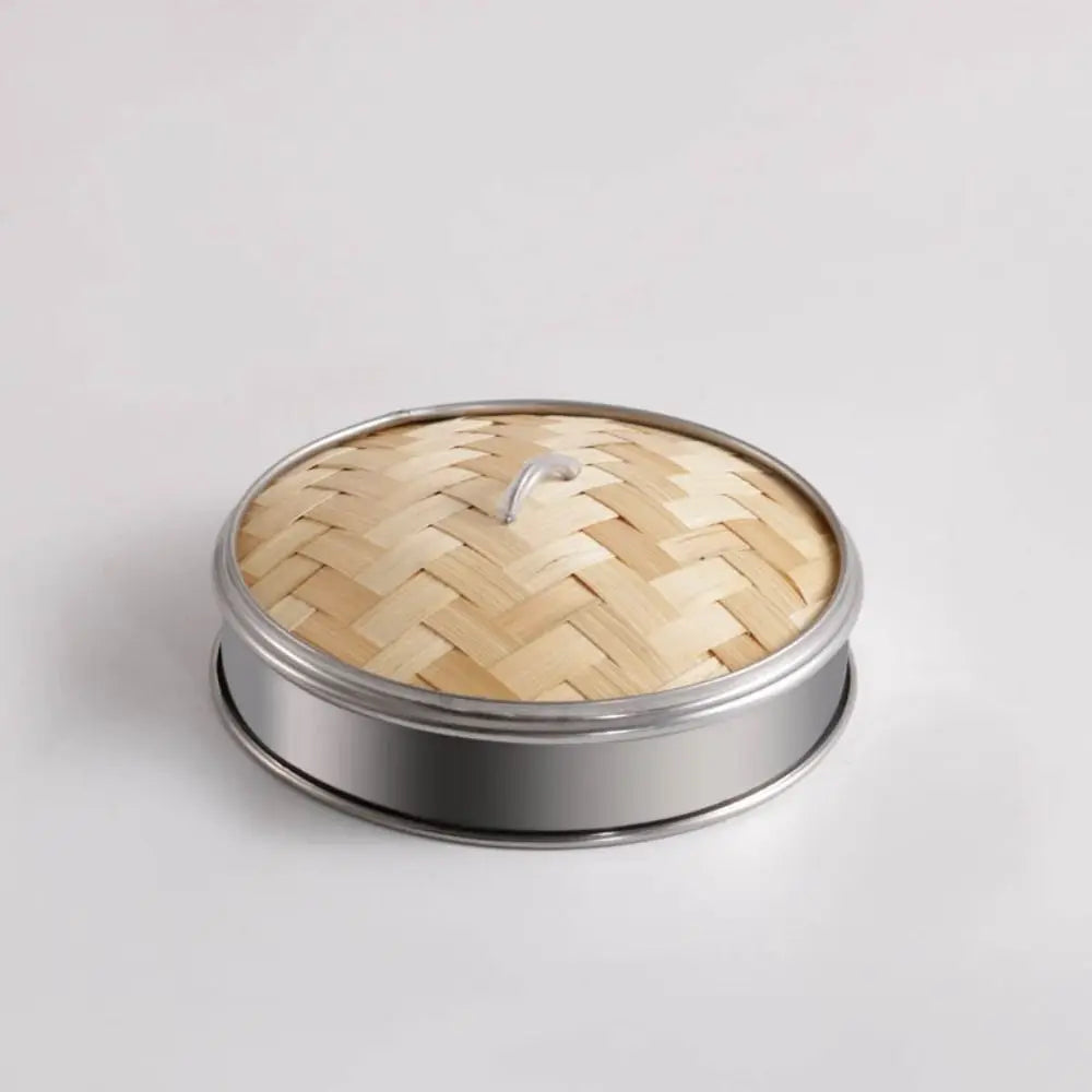 Bamboo Steamer Basket with Lid for Dumplings & Bao Buns