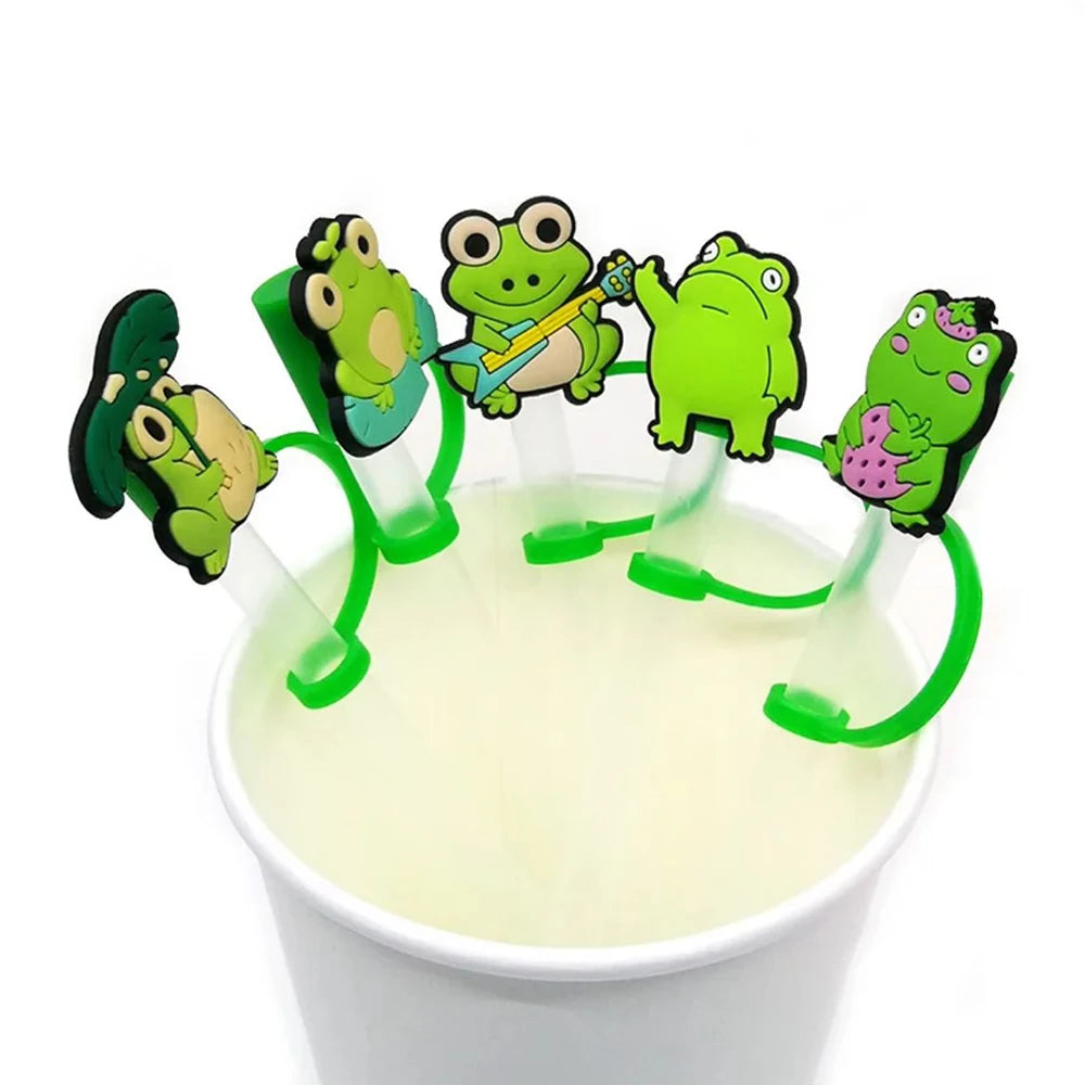 Disney Cartoon Straw Cap – Reusable Splash-Proof Cover