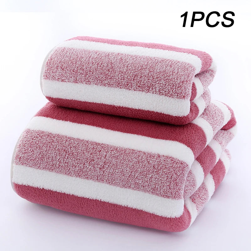 Bamboo Charcoal Coral Velvet Bath Towel – Super Absorbent