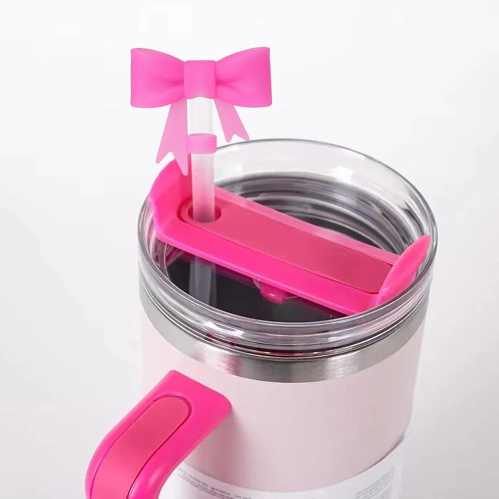 Bow Straw Cover for Stanley 40 & 30 Oz Cup – 10mm Silicone Straw Cap