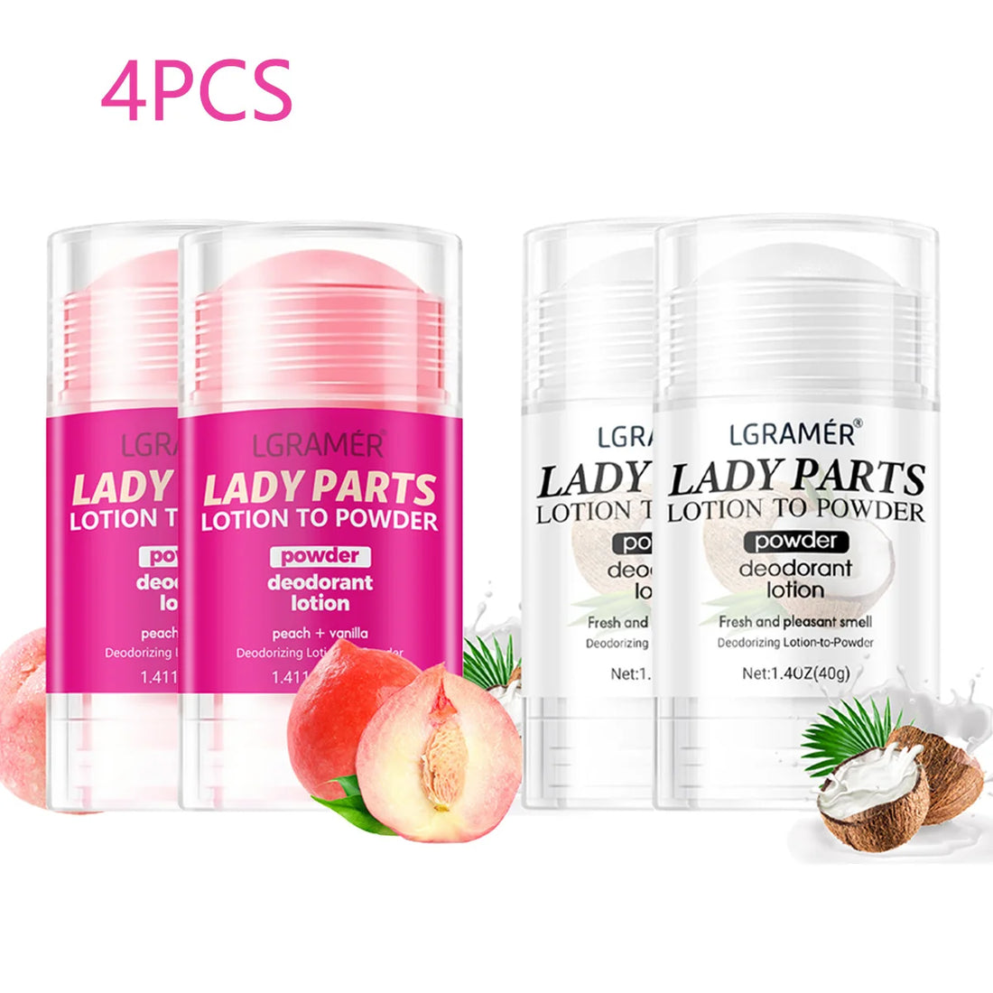 Peach Vanilla Deodorant Lotion – Long-Lasting Fruity Fragrance