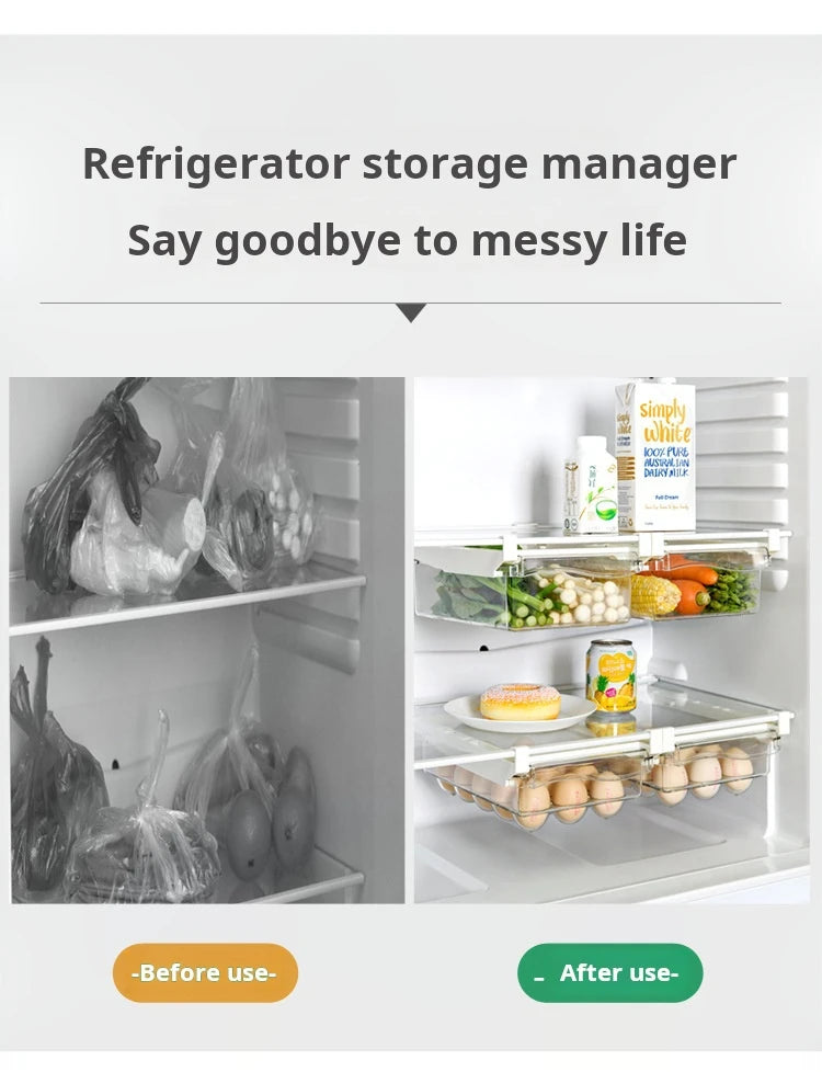 Drawer-Style Refrigerator Egg Storage Box