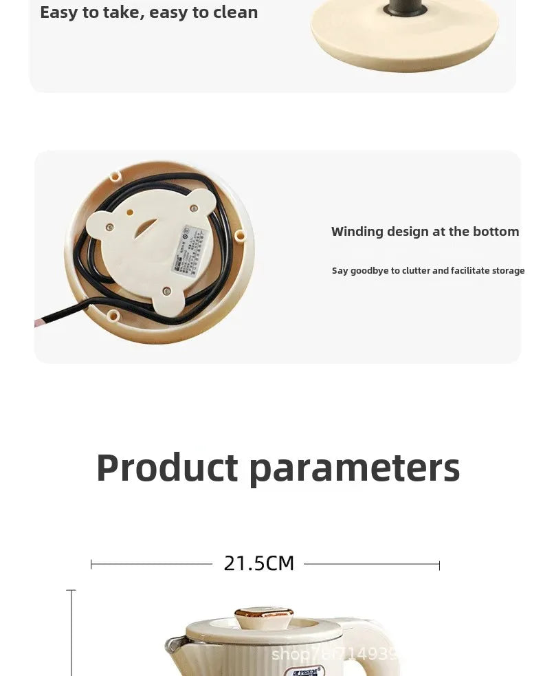 Large Capacity Automatic Breakdown Electrical Kettle – Half Sphere Shape Insulated Thermal Water Heater for Dormitory and Home Use
