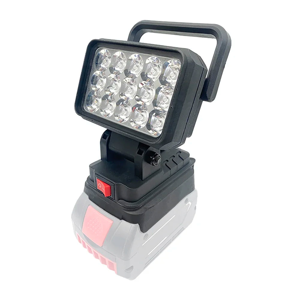 15-Bead LED Work Light – Portable Spotlight for 18V Li-ion Tool Batteries