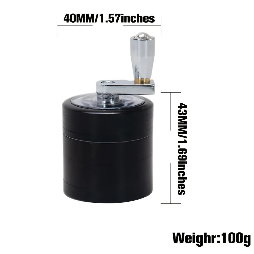 Nut and Hard Spice Grinder – Manual Crusher for Nutmeg, Ginger, Rock Salt, and Peppercorns