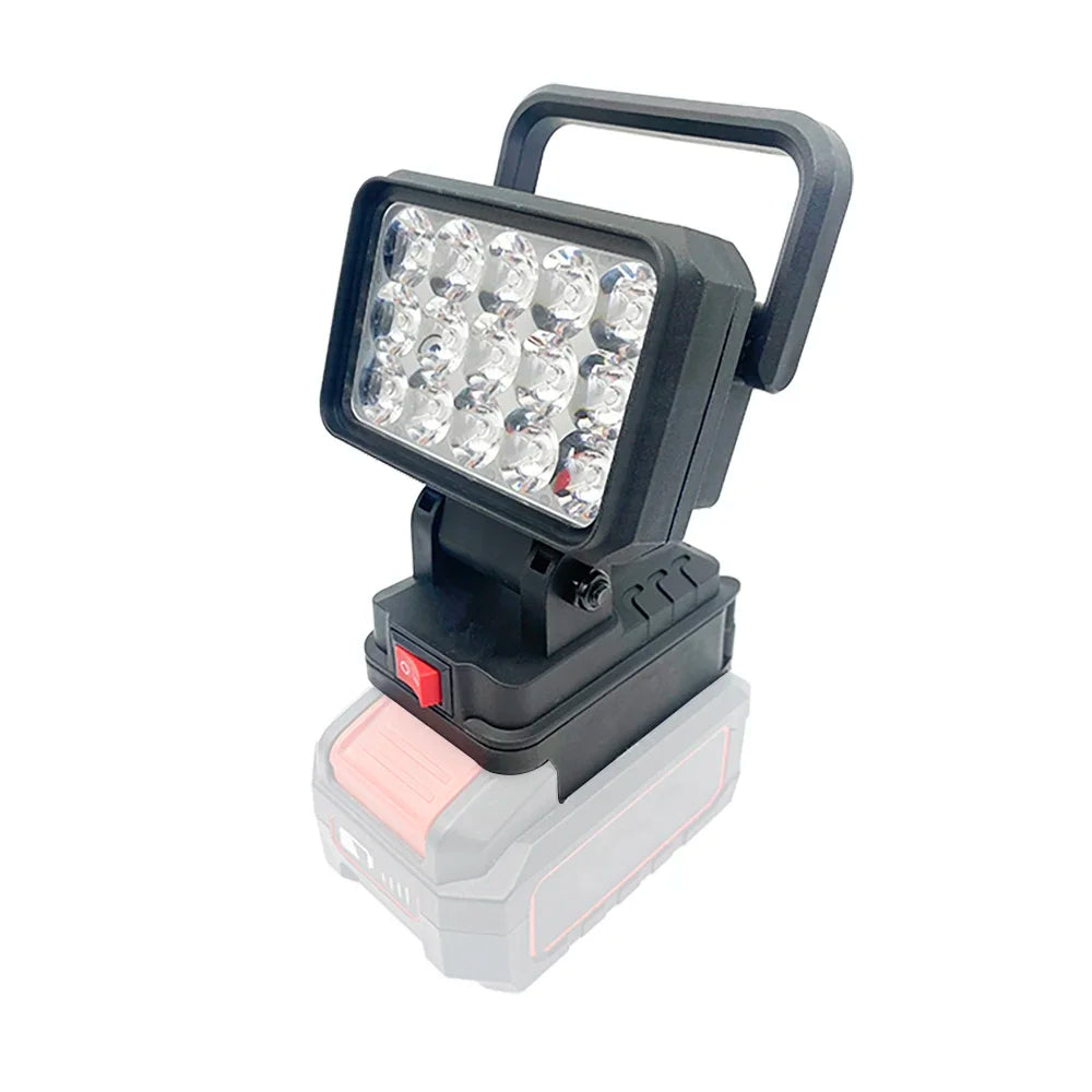15-Bead LED Work Light – Portable Spotlight for 18V Li-ion Tool Batteries