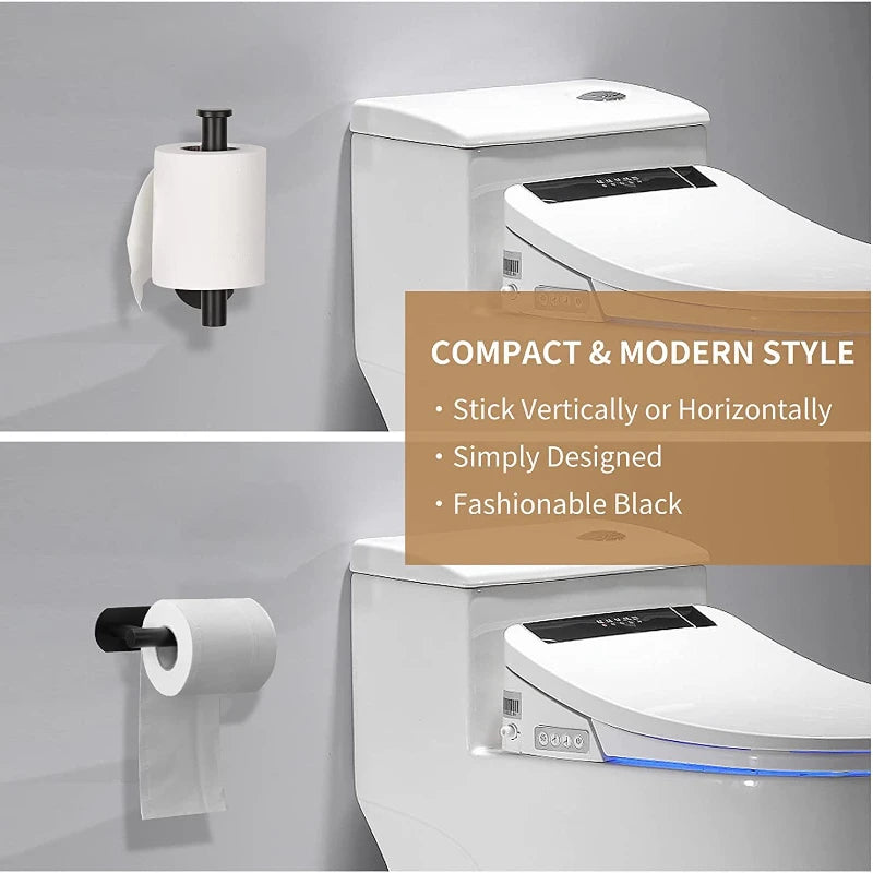 Self-Adhesive Toilet Paper Holder – No-Drill Wall Mount for Bathroom & Kitchen